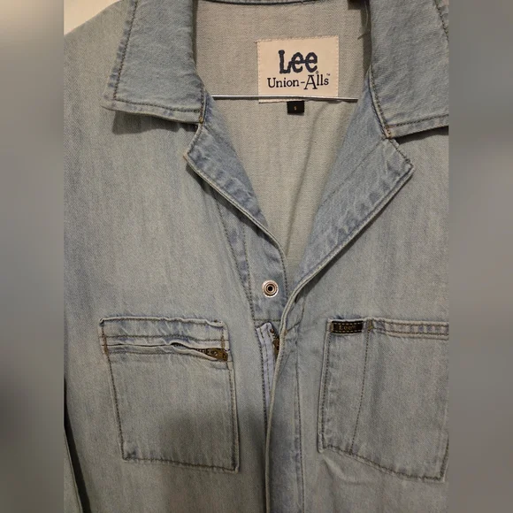 Lee Women's Sky Blue Denim Overalls - Picture 3 of 10